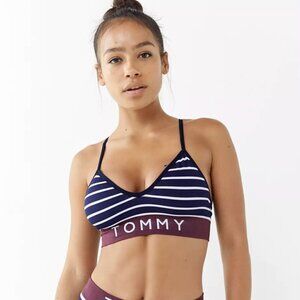 🌻 TOMMY HILFIGER Navy Stripe Padded Bralette Small
